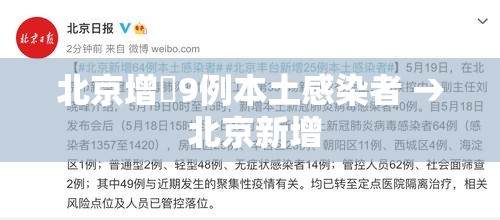 北京增無9例本土感染者 → 北京新增 北京增無9例本土感染者 → 北京新增