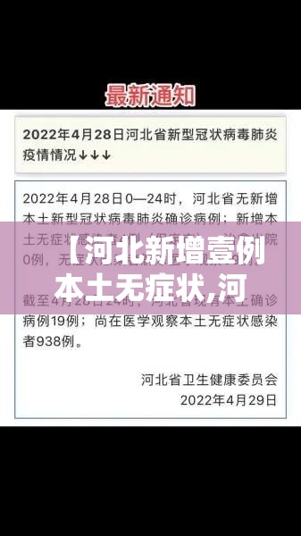 【河北新增壹例本土无症状,河北确诊病例】