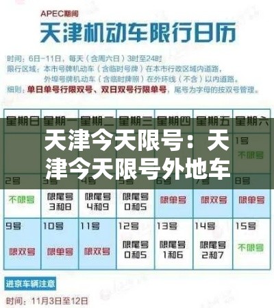 天津今天限号：天津今天限号外地车怎么限