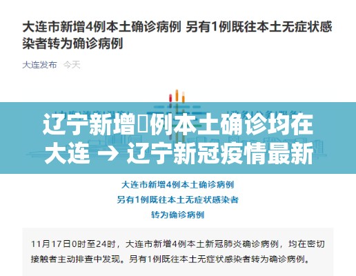辽宁新增無例本土确诊均在大连 → 辽宁新冠疫情最新报道