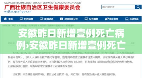 安徽昨日新增壹例死亡病例›安徽昨日新增壹例死亡病例分布 安徽昨日新增壹例死亡病例›安徽昨日新增壹例死亡病例分布