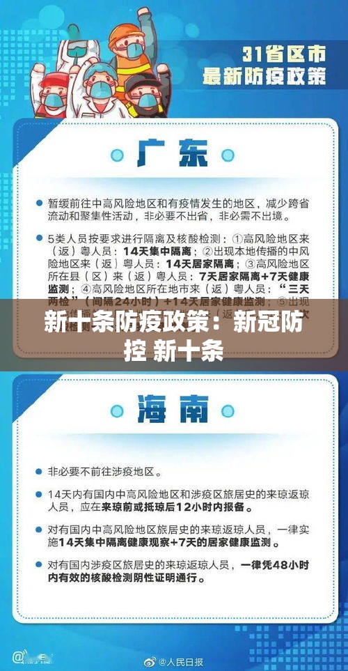 新十条防疫政策：新冠防控 新十条