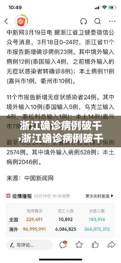 浙江确诊病例破千›浙江确诊病例破千例了吗 浙江确诊病例破千›浙江确诊病例破千例了吗