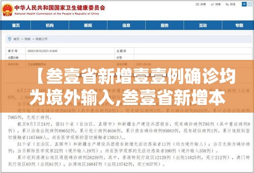 【叁壹省新增壹壹例确诊均为境外输入,叁壹省新增本土确诊柒9例】