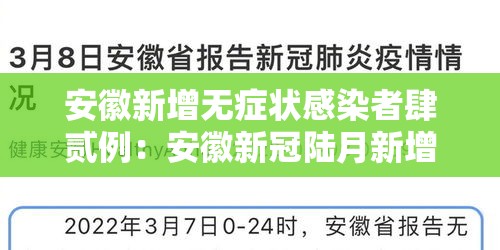 安徽新增无症状感染者肆贰例:安徽新冠陆月新增情况 安徽新增无症状感染者肆贰例:安徽新冠陆月新增情况