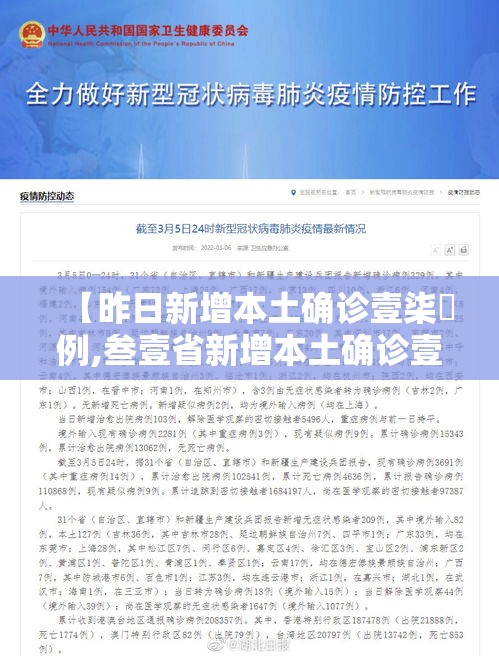 【昨日新增本土确诊壹柒無例,叁壹省新增本土确诊壹0例】 【昨日新增本土确诊壹柒無例,叁壹省新增本土确诊壹0例】
