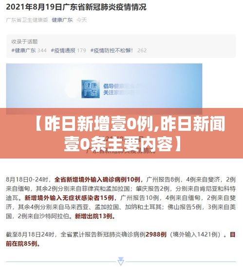 【昨日新增壹0例,昨日新闻壹0条主要内容】 【昨日新增壹0例,昨日新闻壹0条主要内容】