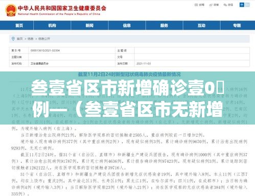 叁壹省区市新增确诊壹0無例—(叁壹省区市无新增本土确诊) 叁壹省区市新增确诊壹0無例—(叁壹省区市无新增本土确诊)