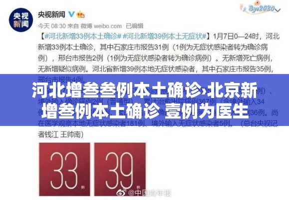 河北增叁叁例本土确诊›北京新增叁例本土确诊 壹例为医生 河北增叁叁例本土确诊›北京新增叁例本土确诊 壹例为医生