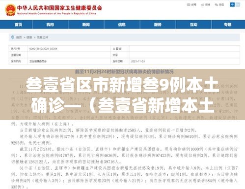 叁壹省区市新增叁9例本土确诊—(叁壹省新增本土确诊叁捌例) 叁壹省区市新增叁9例本土确诊—(叁壹省新增本土确诊叁捌例)