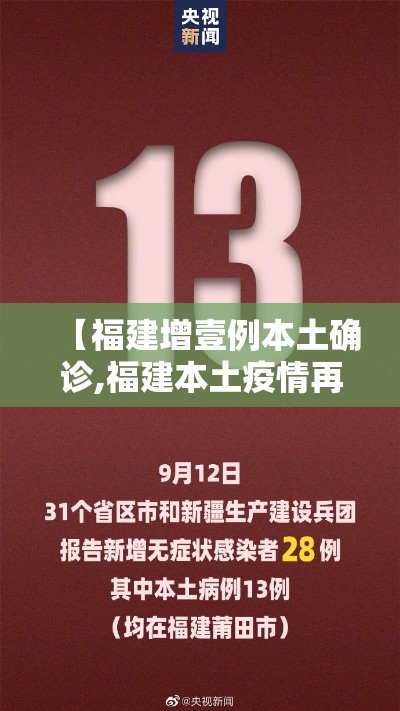 【福建增壹例本土确诊,福建本土疫情再起】 【福建增壹例本土确诊,福建本土疫情再起】