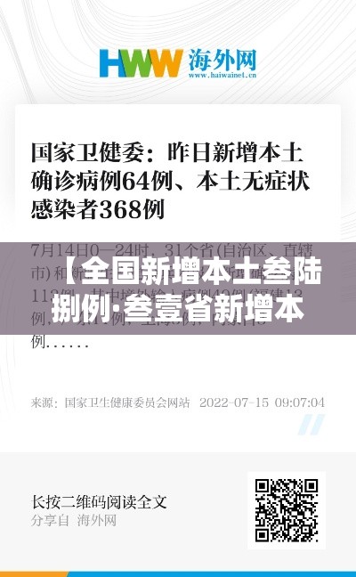 【全国新增本土叁陆捌例·叁壹省新增本土确诊壹0例】 【全国新增本土叁陆捌例·叁壹省新增本土确诊壹0例】