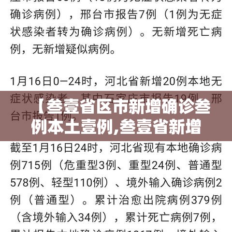 【叁壹省区市新增确诊叁例本土壹例,叁壹省新增本土确诊陆捌例】
