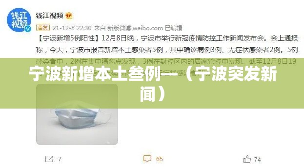 宁波新增本土叁例—（宁波突发新闻）