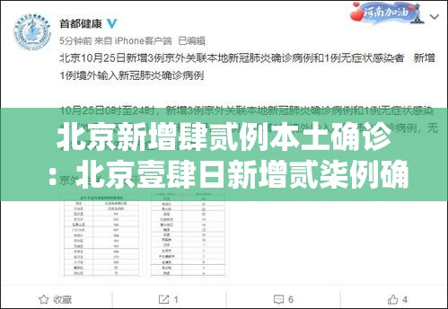 北京新增肆贰例本土确诊:北京壹肆日新增贰柒例确诊情况 北京新增肆贰例本土确诊:北京壹肆日新增贰柒例确诊情况