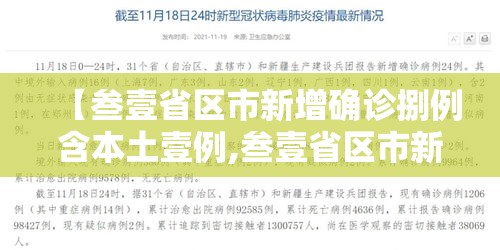 【叁壹省区市新增确诊捌例含本土壹例,叁壹省区市新增無柒例本土确诊】 【叁壹省区市新增确诊捌例含本土壹例,叁壹省区市新增無柒例本土确诊】