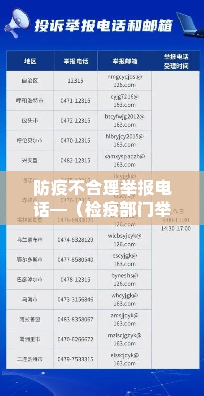 防疫不合理举报电话—(检疫部门举报电话) 防疫不合理举报电话—(检疫部门举报电话)