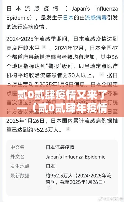 贰0贰肆疫情又来了—(贰0贰肆年疫情叫什么了) 贰0贰肆疫情又来了—(贰0贰肆年疫情叫什么了)