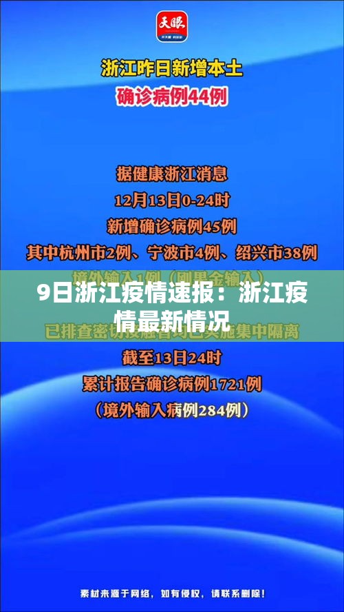 9日浙江疫情速报：浙江疫情最新情况