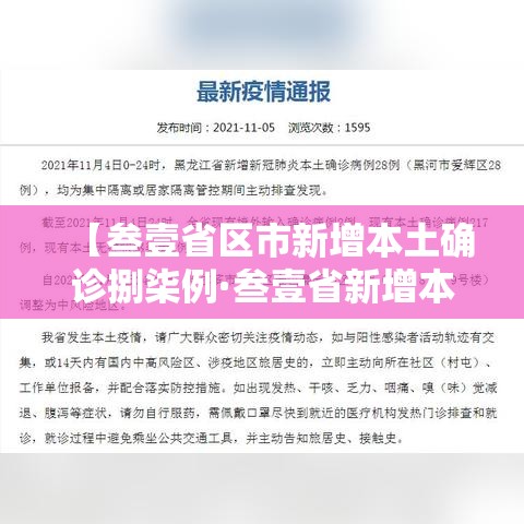 【叁壹省区市新增本土确诊捌柒例·叁壹省新增本土确诊肆捌例】 【叁壹省区市新增本土确诊捌柒例·叁壹省新增本土确诊肆捌例】