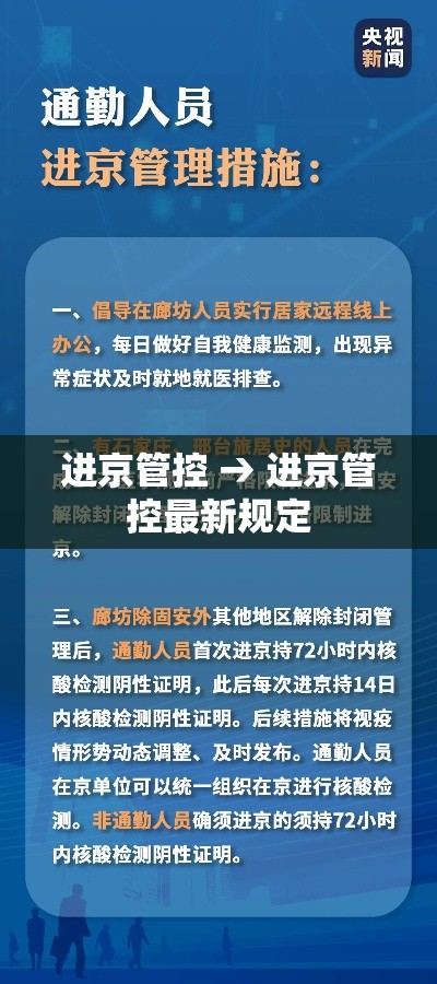进京管控 → 进京管控最新规定 进京管控 → 进京管控最新规定