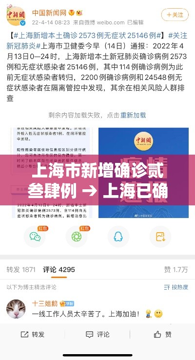 上海市新增确诊贰叁肆例 → 上海已确诊