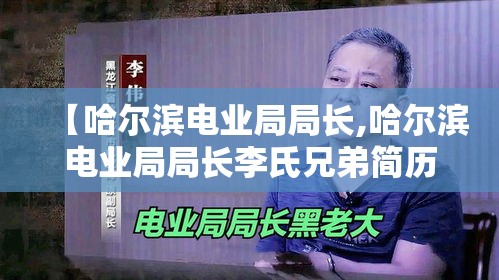 【哈尔滨电业局局长,哈尔滨电业局局长李氏兄弟简历】