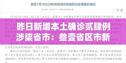 昨日新增本土确诊贰肆例涉柒省市：叁壹省区市新增本土确诊無例