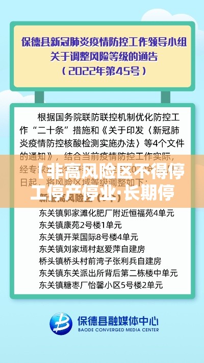 【非高风险区不得停工停产停业·长期停工停产矿山需要作隐蔽致灾普】