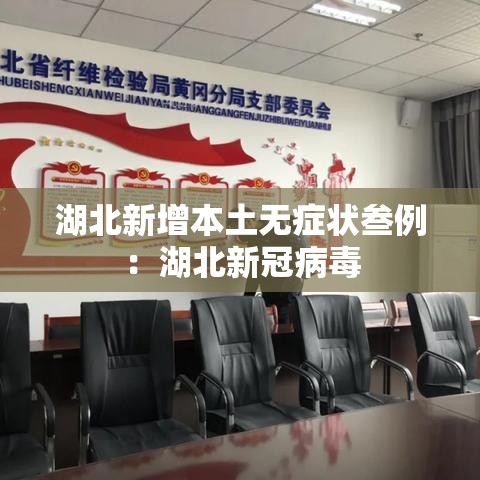 湖北新增本土无症状叁例：湖北新冠病毒