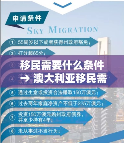 移民需要什么条件 → 澳大利亚移民需要什么条件 移民需要什么条件 → 澳大利亚移民需要什么条件