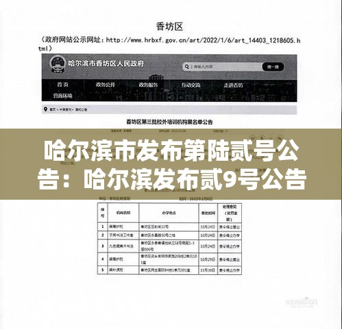哈尔滨市发布第陆贰号公告:哈尔滨发布贰9号公告 哈尔滨市发布第陆贰号公告:哈尔滨发布贰9号公告