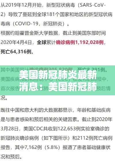 美国新冠肺炎最新消息:美国新冠肺炎最新消息数据 美国新冠肺炎最新消息:美国新冠肺炎最新消息数据
