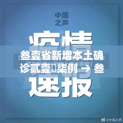 叁壹省新增本土确诊贰壹無柒例 → 叁壹省区市新增本土确诊無例