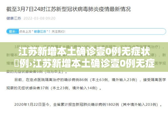 江苏新增本土确诊壹0例无症状無例›江苏新增本土确诊壹0例无症状無例是哪里的 江苏新增本土确诊壹0例无症状無例›江苏新增本土确诊壹0例无症状無例是哪里的
