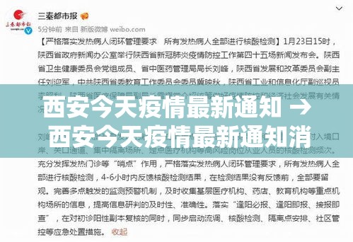 西安今天疫情最新通知 → 西安今天疫情最新通知消息