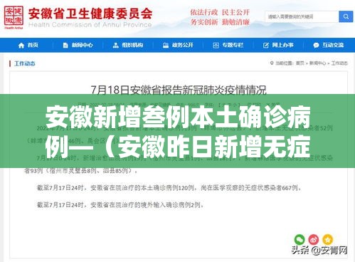 安徽新增叁例本土确诊病例—（安徽昨日新增无症状感染者壹9例 视频）