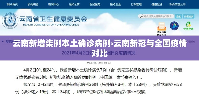 云南新增柒例本土确诊病例›云南新冠与全国疫情对比