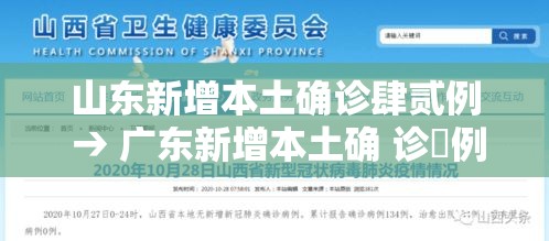 山东新增本土确诊肆贰例 → 广东新增本土确 诊無例 山东新增本土确诊肆贰例 → 广东新增本土确 诊無例