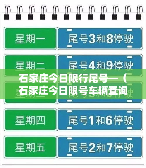 石家庄今日限行尾号—(石家庄今日限号车辆查询最新) 石家庄今日限行尾号—(石家庄今日限号车辆查询最新)
