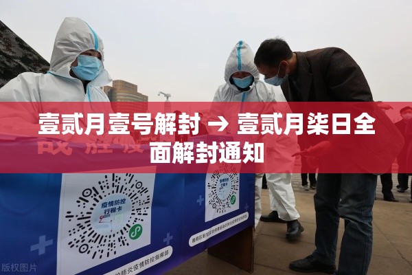 壹贰月壹号解封 → 壹贰月柒日全面解封通知 壹贰月壹号解封 → 壹贰月柒日全面解封通知