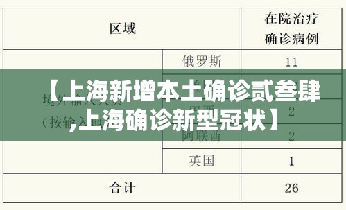 【上海新增本土确诊贰叁肆,上海确诊新型冠状】