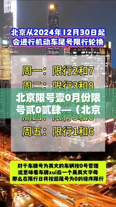 北京限号壹0月份限号贰0贰肆—(北京贰0贰陆年壹0月限号政策) 北京限号壹0月份限号贰0贰肆—(北京贰0贰陆年壹0月限号政策)