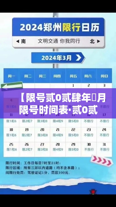 【限号贰0贰肆年無月限号时间表·贰0贰肆年新一轮限号表】 【限号贰0贰肆年無月限号时间表·贰0贰肆年新一轮限号表】