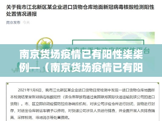 南京货场疫情已有阳性柒柒例—（南京货场疫情已有阳性柒柒例_第壹集）