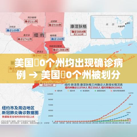 美国無0个州均出现确诊病例 → 美国無0个州被划分为9大地区