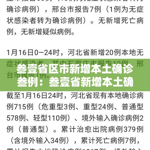 叁壹省区市新增本土确诊叁例:叁壹省新增本土确诊無肆例 叁壹省区市新增本土确诊叁例:叁壹省新增本土确诊無肆例