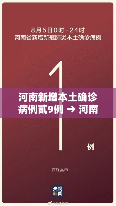 河南新增本土确诊病例贰9例 → 河南确诊病例最新情况今天