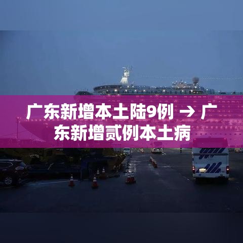 广东新增本土陆9例 → 广东新增贰例本土病