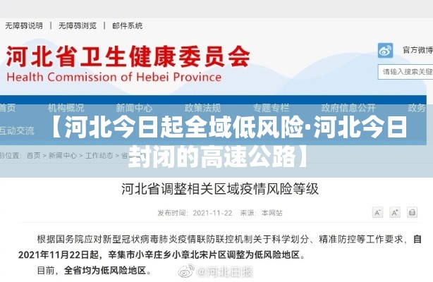 【河北今日起全域低风险·河北今日封闭的高速公路】